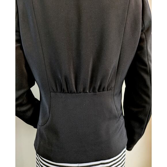 White House Black Market Blazer 8 Black Tailored Two Button Lined Classic Work - Picture 7 of 12